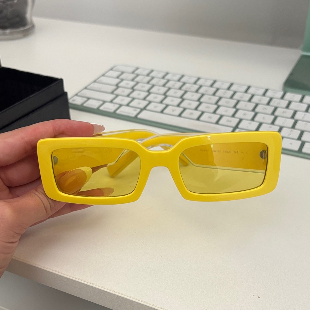 Dolce & Gabbana Bold Yellow Sunglasses